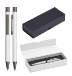 94509457-BIA-Zestaw piśmienniczy ołówek i długopis Straight UMA-biały