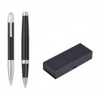 0911009112-CZA-Zestaw piśmienniczy roller i długopis Lord UMA-czarny