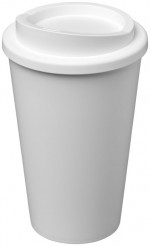 21000107-Kubek termiczny z serii Americano® o pojemności 350 ml-Biały