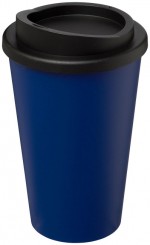 21000114-Kubek termiczny z serii Americano® o pojemności 350 ml-niebieski ,czarny