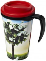 21000615-Kubek termiczny z serii Brite-Americano Grande o pojemności 350 ml-czarny,Czerwony