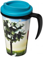 21000617-Kubek termiczny z serii Brite-Americano Grande o pojemności 350 ml-czarny, błękit