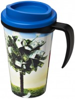 21000619-Kubek termiczny z serii Brite-Americano Grande o pojemności 350 ml-czarny/ciemny niebieski