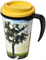 21000623-Kubek termiczny z serii Brite-Americano Grande o pojemności 350 ml-czarny, żółty