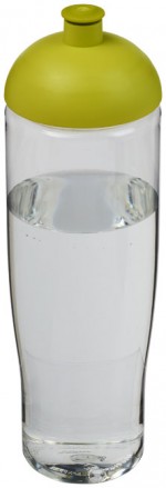 21004204-Bidon H2O Tempo® o pojemności 700 ml z wypukłym wieczkiem-przezroczysty/limonkowy