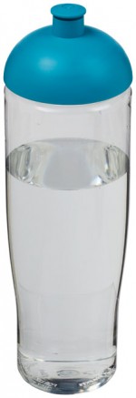 21004205-Bidon H2O Tempo® o pojemności 700 ml z wypukłym wieczkiem-przezroczysty/błękitny