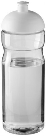 21004701-Bidon H2O Base® o pojemności 650 ml z wypukłym wieczkiem-przezroczysty/biały