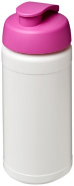 21006808-Bidon Baseline® Plus o pojemności 500 ml z wieczkiem zaciskowym-Biały  , różowy