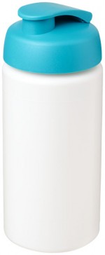 21007205-Bidon Baseline® Plus o pojemności 500 ml z wieczkiem zaciskowym i uchwytem-Biały  , morski