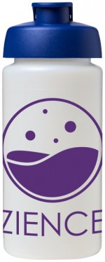 21007217-Bidon Baseline® Plus o pojemności 500 ml z wieczkiem zaciskowym i uchwytem-przezroczysty/niebieski