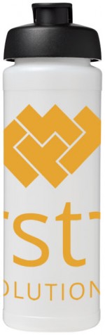 21007415-Bidon Baseline&reg; Plus o pojemności 750 ml z wieczkiem zaciskowym i uchwytem-przezroczysty/czarny
