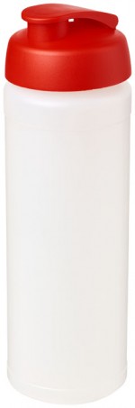 21007418-Bidon Baseline&reg; Plus o pojemności 750 ml z wieczkiem zaciskowym i uchwytem-przezroczysty/czerwony