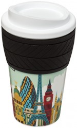 21008801-Kubek termiczny z serii Brite-Americano® tyre o pojemności 350 ml-Biały