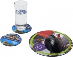 21060800-Podkładka pod mysz Q-Mat® i zestaw podkładek pod naczynia combo 5-czarny
