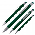 093499-Długopis metalowy touch pen SALT LAKE CITY-Ciemnozielony