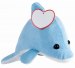 0502148-Pluszowy delfin OCEAN IDA, niebieski-niebieski, biały
