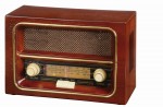 8106029-Radio AM/FM RECEIVER-brązowy