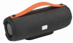 8106030-Głośnik Bluetooth MEGA BOOM, czarny-czarny, pomarańczowy