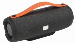 8106030-Głośnik Bluetooth MEGA BOOM, czarny-czarny, pomarańczowy