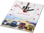 21053100-Prostokątny zegar ścienny Brite-Clock®-czarny