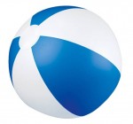 105104-Dwukolorowa piłka plażowa KEY WEST-Niebieski