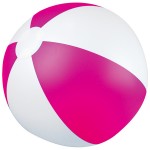 105111-Dwukolorowa piłka plażowa KEY WEST-Różowy