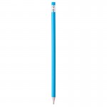 1838-23-Ołówek z gumką, naostrzony-jasny niebieski