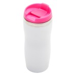 08225.33-Kubek termoizolacyjny Askim 350 ml-biały/r&oacute;żowy