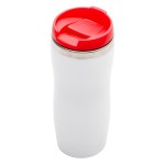 08225.08-Kubek termoizolacyjny Askim 350 ml-biały/czerwony