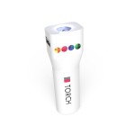 DPOWT-BIA-Powerbank 2200 mAh z latarką-biały