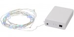 10470100-Aktywowany dźwiękiem, 50-elementowy sznur lampek LED Pulse-Biały