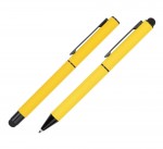 B0401000IP308-Zestaw piśmienny touch pen, soft touch CELEBRATION Pierre Cardin-Żółty