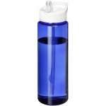 21009605-Bidon H2O Vibe o pojemności 850 ml z wieczkiem z dzióbkiem-niebieski , Biały