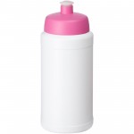 21068808-Bidon Baseline&reg; Plus o pojemności 500 ml z wieczkiem sportowym-Biały  , r&oacute;żowy