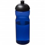 21009811-Bidon H2O Eco o pojemności 650 ml z wypukłym wieczkiem-niebieski ,czarny