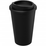 21069100-Kubek termiczny americano® o pojemności 350 ml z materiałów pochodzących z recyklingu-czarny
