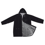 920537-Dwustronny płaszcz przeciwdeszczowy NANTERRE-(srebrno-czarny) XL