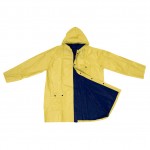 920548-Dwustronny płaszcz przeciwdeszczowy NANTERRE-(żółto-niebieski ) XL