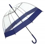 0103390-Parasol HONEYMOON, niebieski-niebieski, transparentny