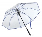 0103400-Automatyczny parasol VIP, niebieski-niebieski, transparentny