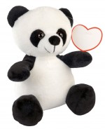 0502254-Pluszowa panda ANTHONY, biały-biały, czarny