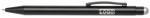 1101757-Długopis aluminiowy BLACK BEAUTY, czarny-czarny, srebrny