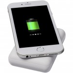 12413201-Bezprzewodowy powerbank Dense o pojemności 5000 mAh-Biały