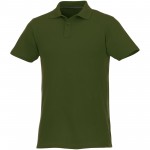 38106704-Helios - koszulka męska polo z krótkim rękawem-zieleń wojskowa xl