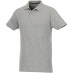 38106942-Helios - koszulka męska polo z kr&oacute;tkim rękawem-Heather Grey m