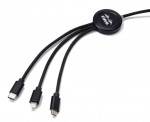 EG053403-Długi kabel 3w1 z podświetlanym logo-czarny