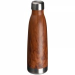 158201-Butelka z motywem drewna TAMPA-Brązowy