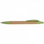 147229-Długopis tekturowy LENNOX-Jasny zielony
