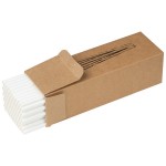 8149106-Zestaw 100 słomek z papieru-Biały