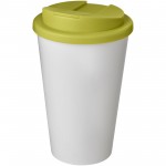 21069505-Americano® 350 ml tumbler with spill-proof lid-Biały, Limonka